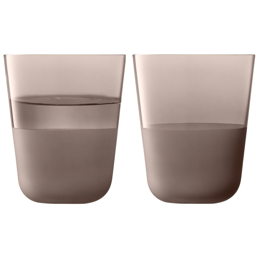 Lsa International Arc Contrast Tumbler 38 Cl 2-pk  -  Tumblerglass Glass Earth - LAC14