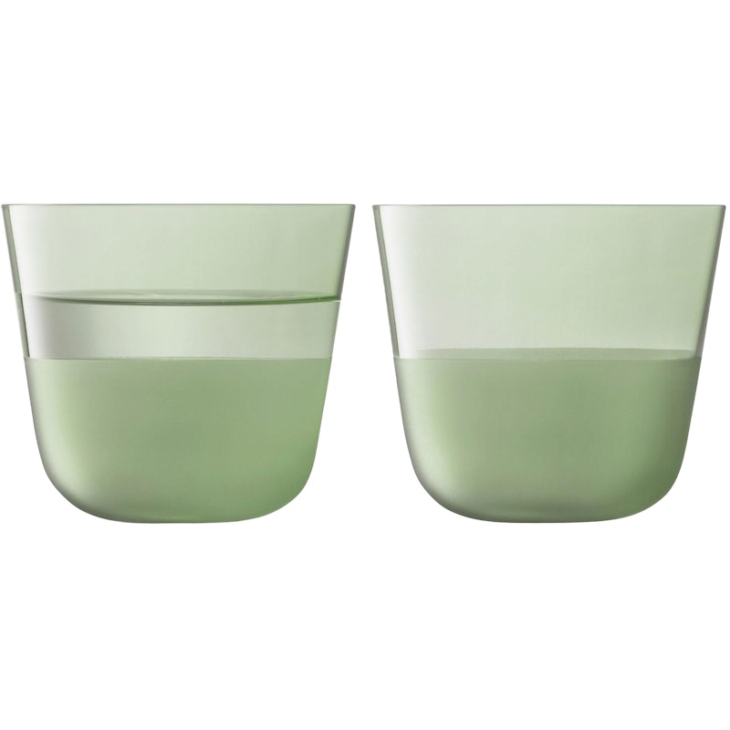 Arc Contrast Tumblerglass 26 cl 2-pk, Moss