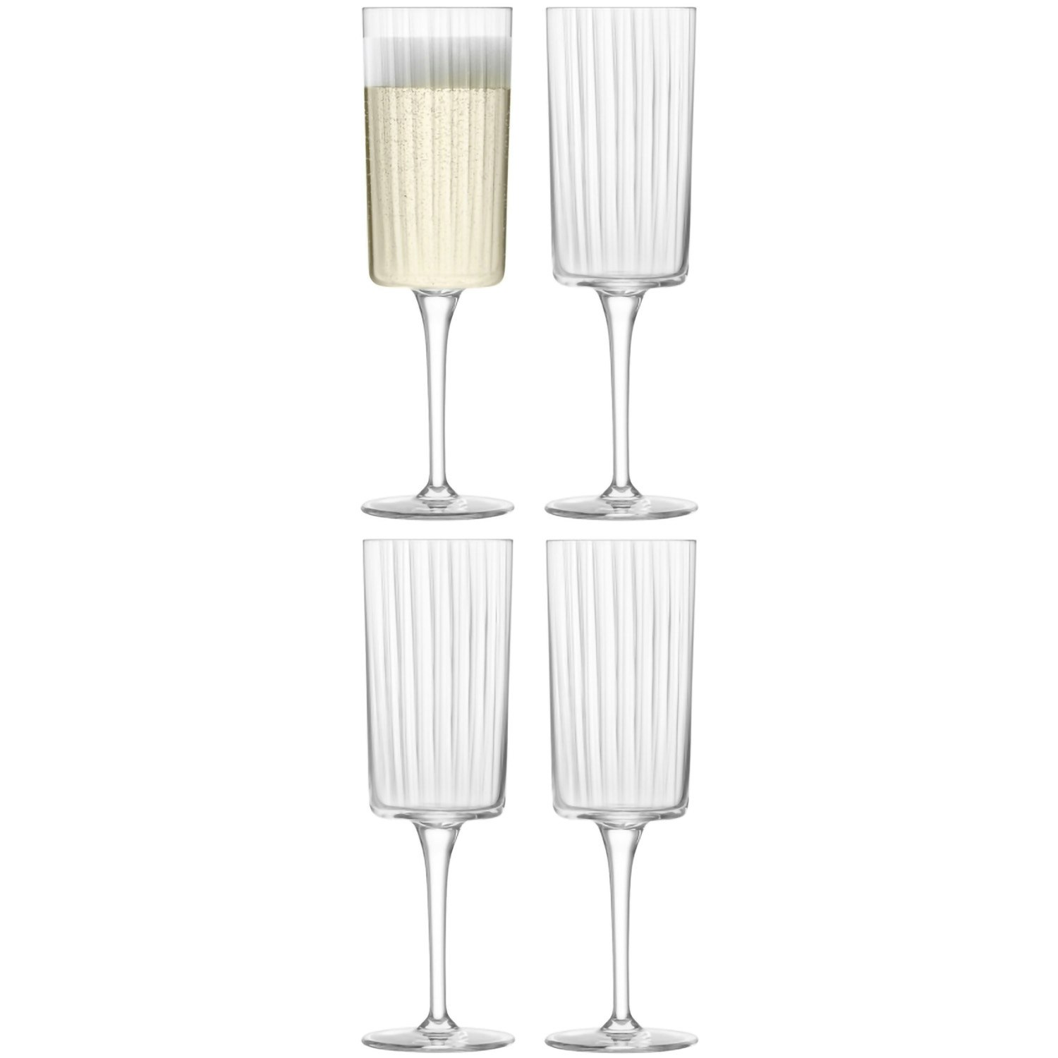 Lsa International Gio Line Champagneglass 4-pk -  Champagneglass Krystall Klar - LGI37