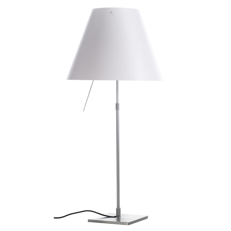 Costanza Bordlampe, Aluminium/Hvit