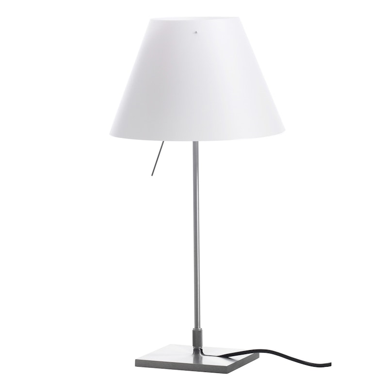 Costanzina Bordlampe, Aluminium/Hvit