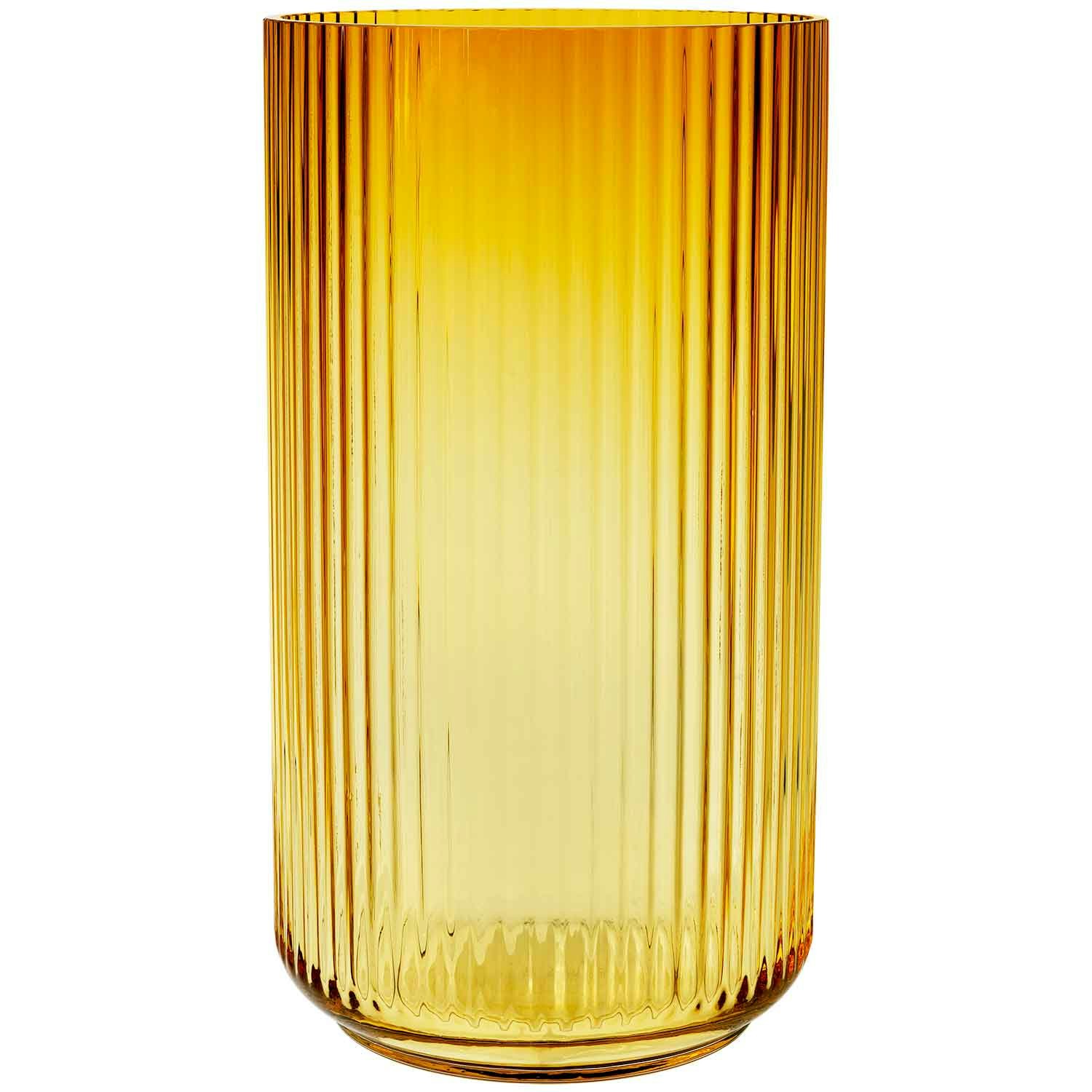Lyngby Porcel&aelig;n Lyngby Vase  38 Cm -  Vaser Munnbl&aring;st Glass Amber - 200565