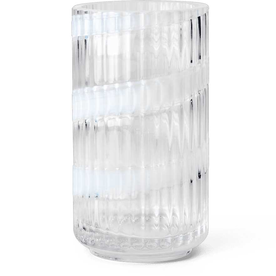 Lyngby Porcel&aelig;n Lyngby Vase Swirl  15,5 Cm -  Vaser Munnbl&aring;st Glass Hvit - 200370