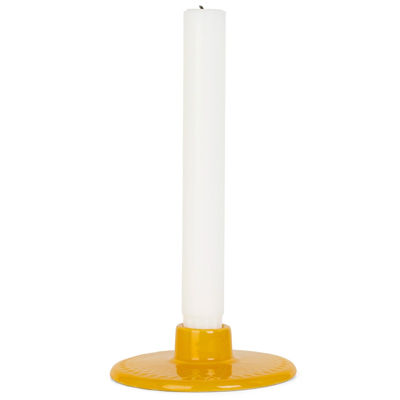 Rhombe Color Candlestick Lysestake, Gul