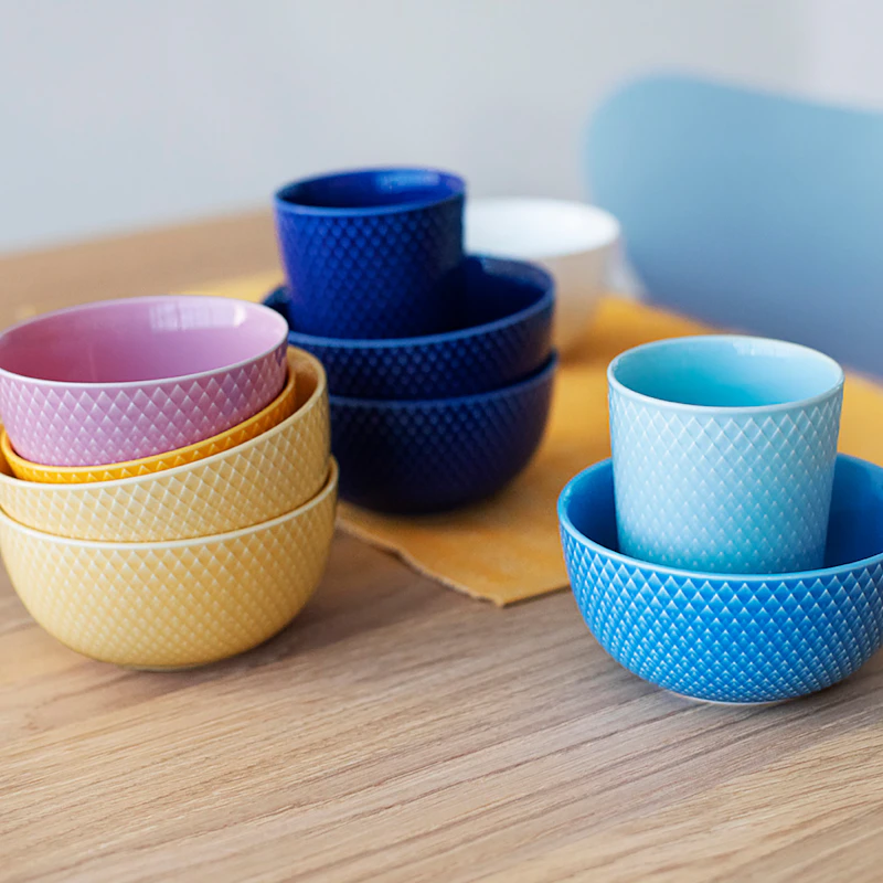 Rhombe Color Skål 32 cl, Rosa fra Lyngby Porcelæn | RoyalDesign.no