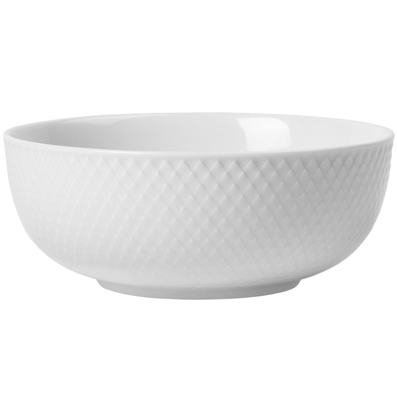 Rhombe Skål Ø15,5 cm, Hvit