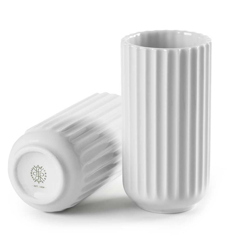 Lyngbyvasen 12cm, Hvit