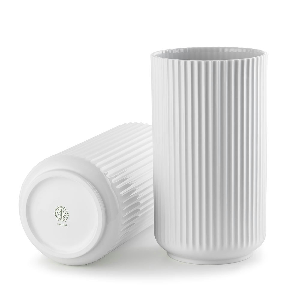 Lyngby Porcel&aelig;n Lyngbyvasen 31cm  -  Vaser Porselen Hvit - 200792