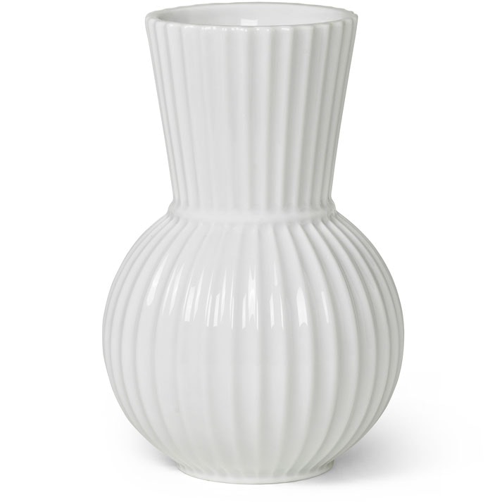 Lyngby Porcel&aelig;n Tura Vase H18 Cm -  Vaser Porselen Hvit - 201555