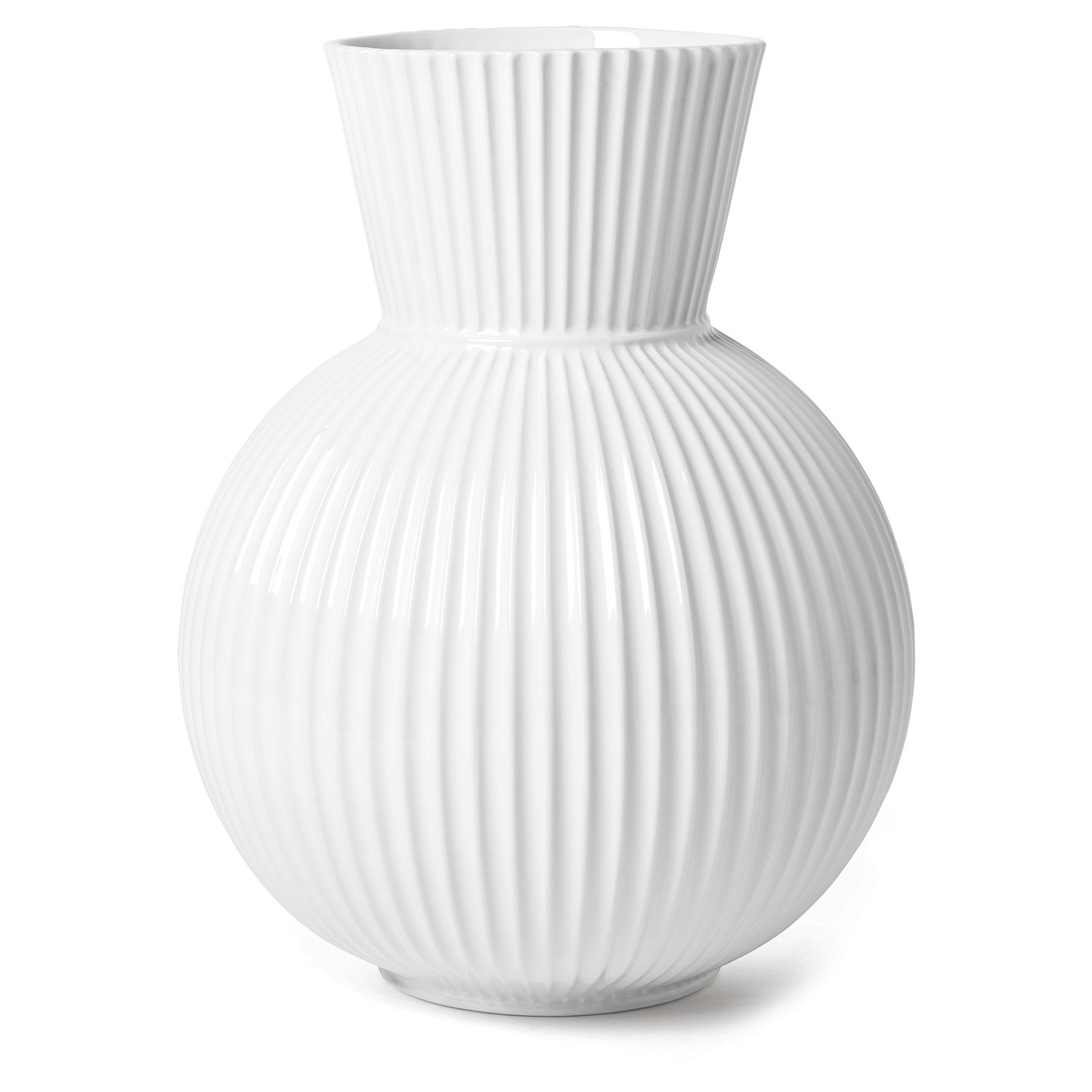 Lyngby Porcel&aelig;n Tura Vase  34 Cm -  Vaser Porselen Hvit - 201461