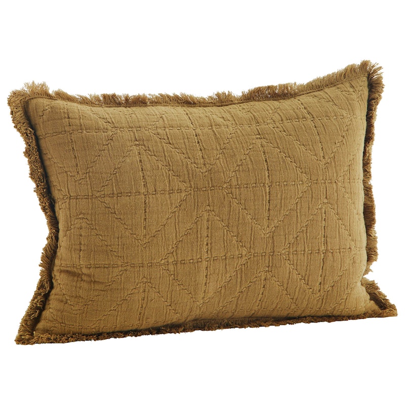 Brodert Putetrekk 30x45 cm, Hazelnut
