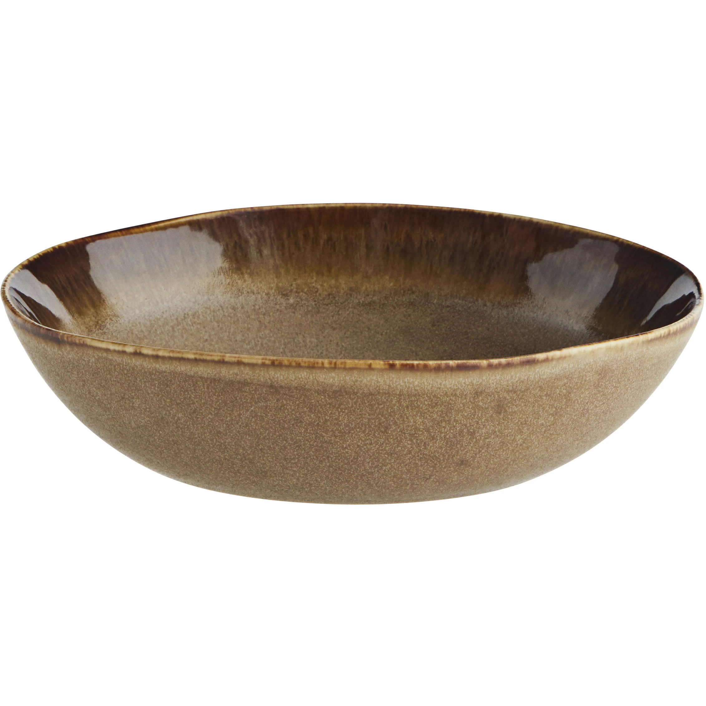 Madam Stoltz Dyp Tallerken Stent&oslash;y 18 Cm -  Dype tallerkener Stengods Brun - HL401180