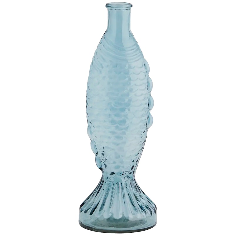 Fish Glassvase 30 cm, Blå