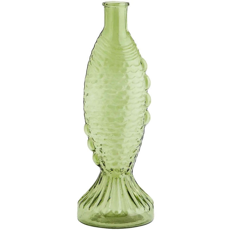 Fish Glassvase 30 cm, Grønn