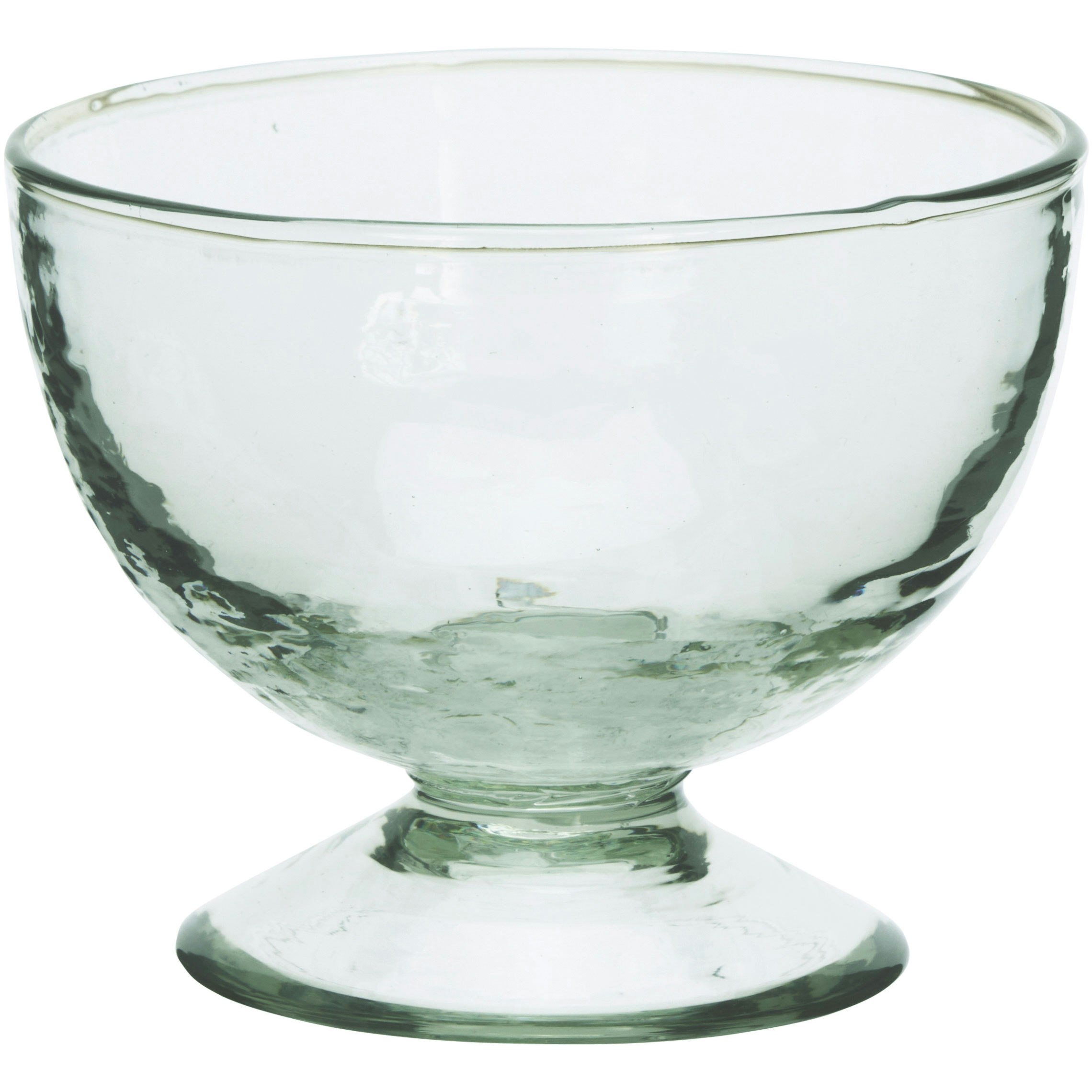 Madam Stoltz Hammered Ice Cup Sk&aring;l -  Dessertsk&aring;ler Glass Klar - EV-30593