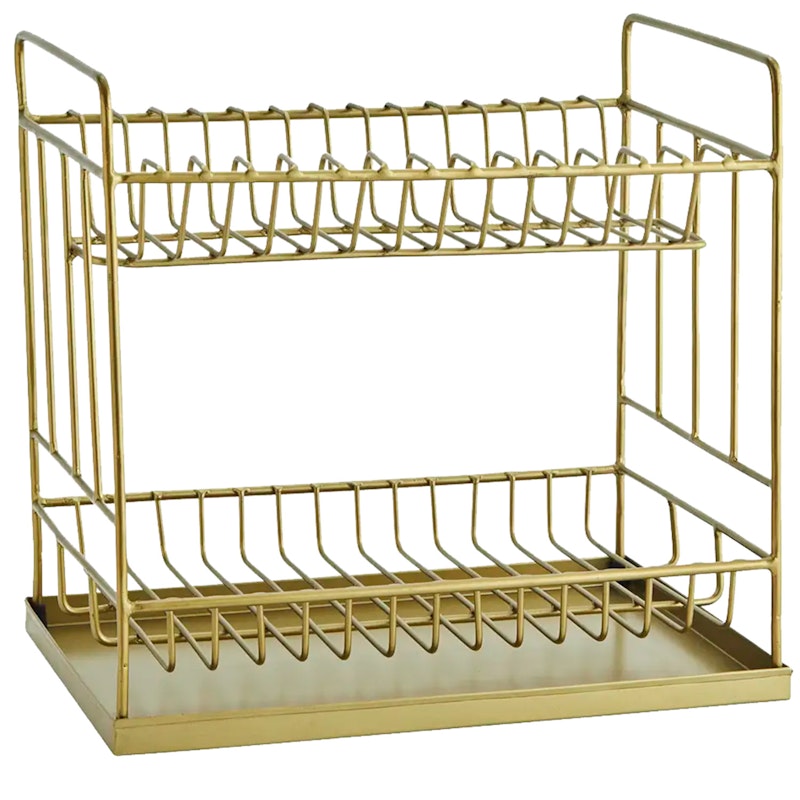 Oppvaskstativ, Antique Brass