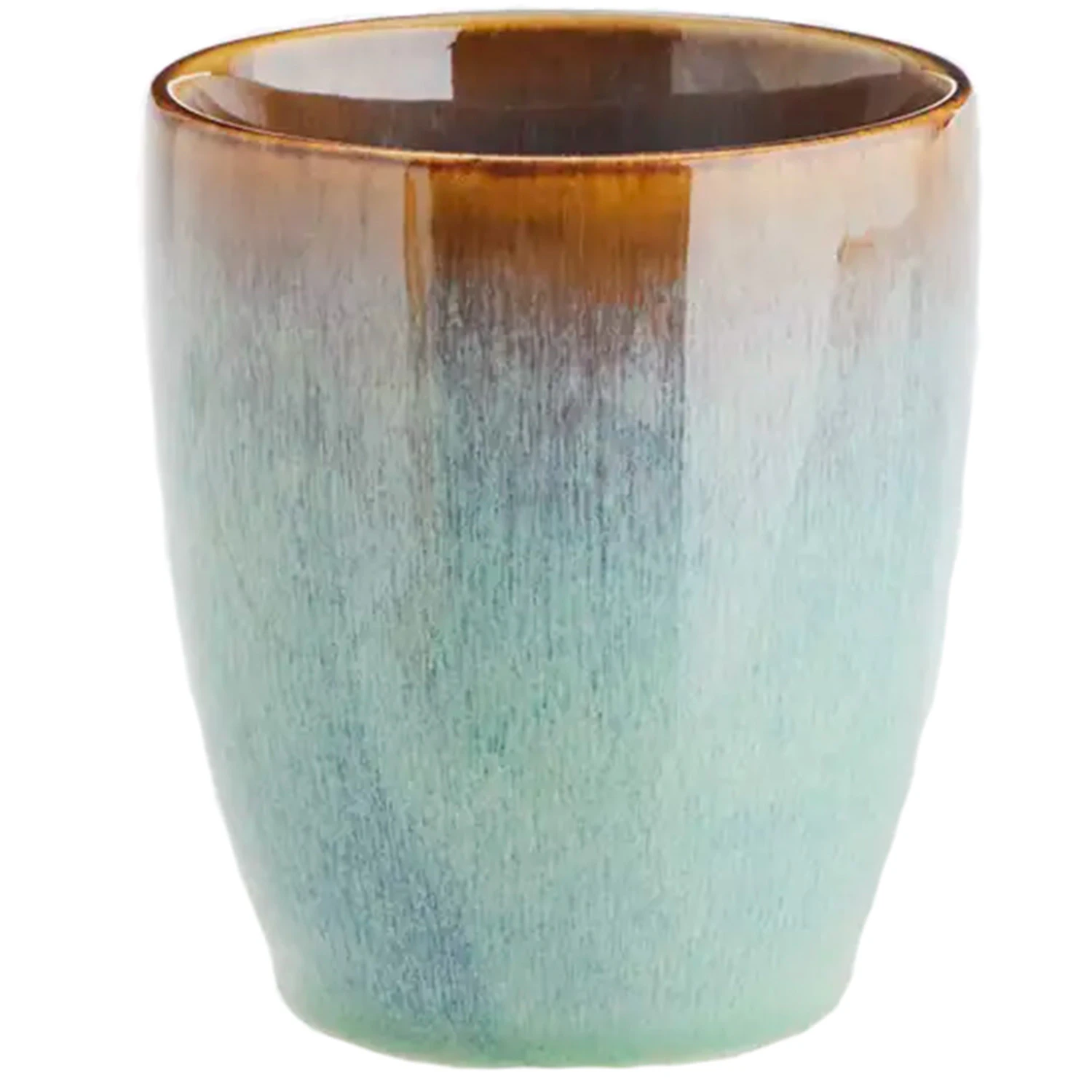 Madam Stoltz Krus  -  Kaffekopper Stengods Gr&oslash;nn - ATPX-MG-GR002