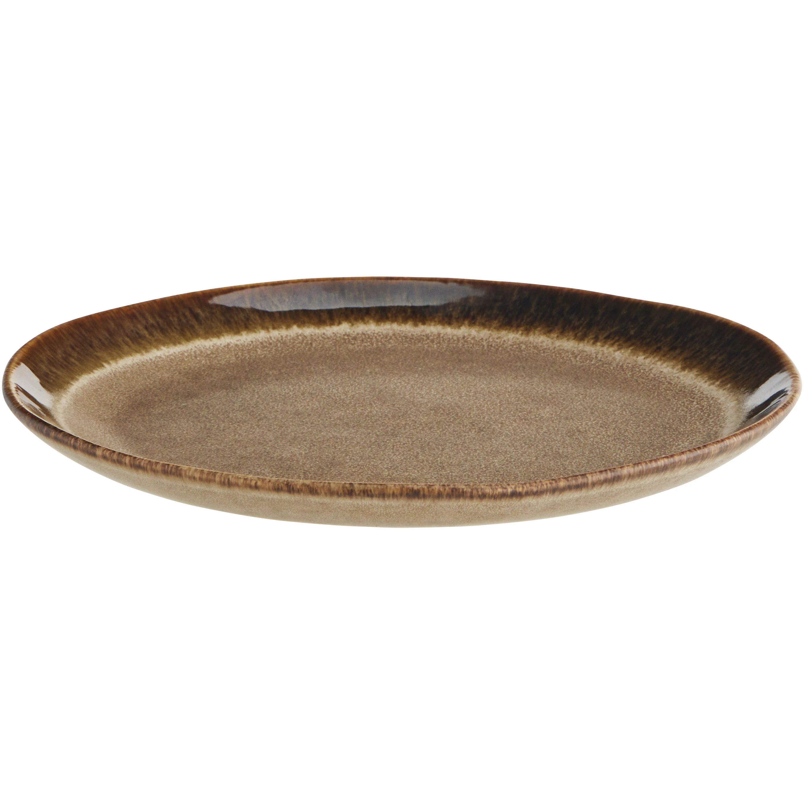 Madam Stoltz Lunsjtallerken Stent&oslash;y 22 Cm -  Tallerkener Stengods Brun - HL401170