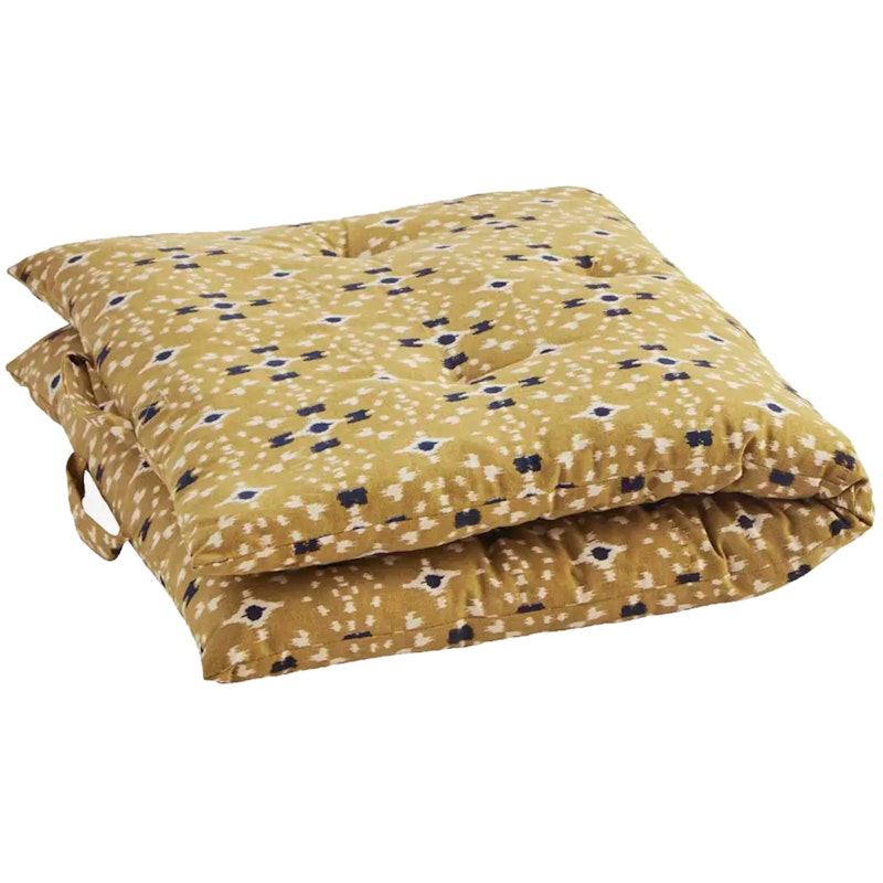 Printed cotton mattress Setepute 60x100 cm, Sennepsgul