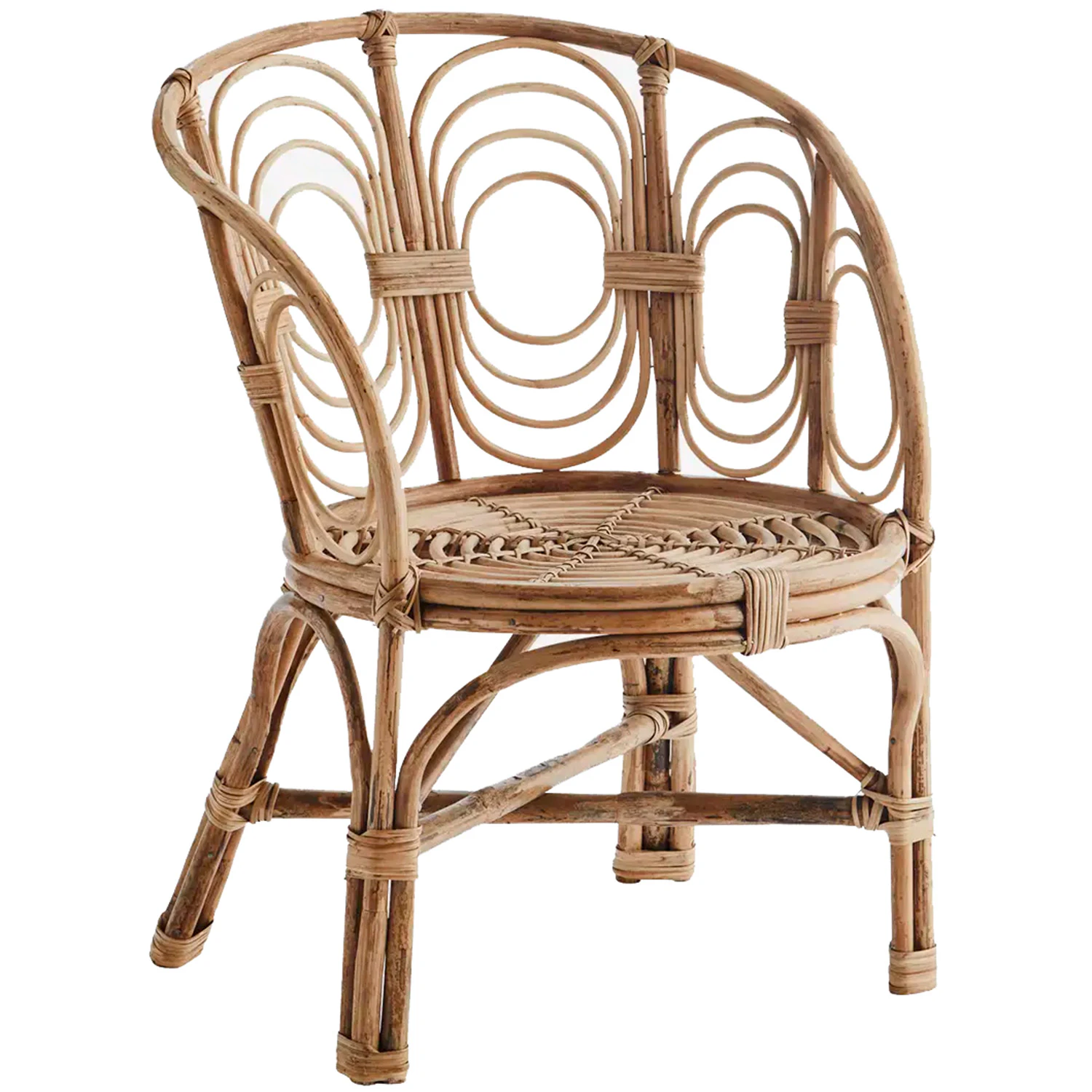Round bamboo Stol fra Madam Stoltz | RoyalDesign.no