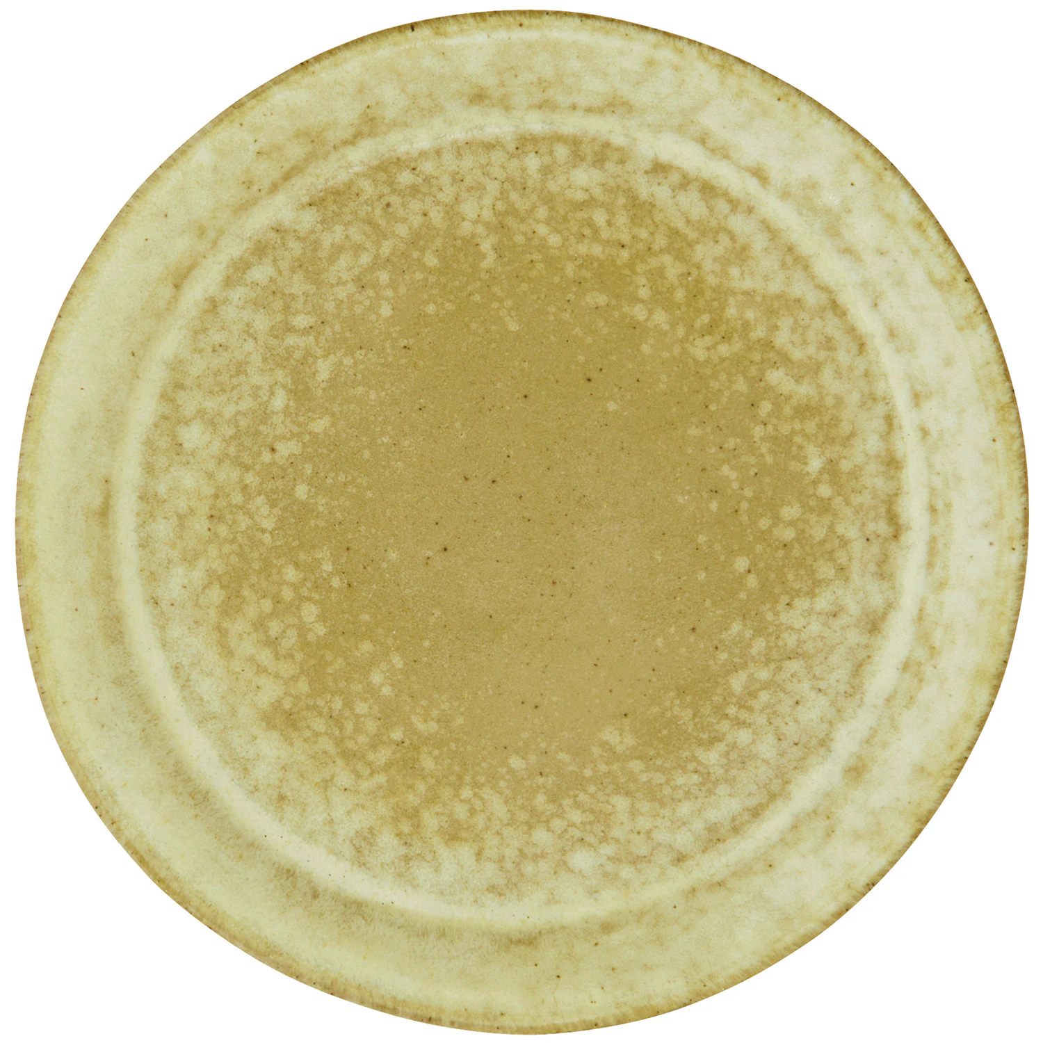 Madam Stoltz Sidetallerken &Oslash;16 Cm  / Lysegul -  Asjetter Stengods Gr&oslash;nn - YT23C019-BNY-A