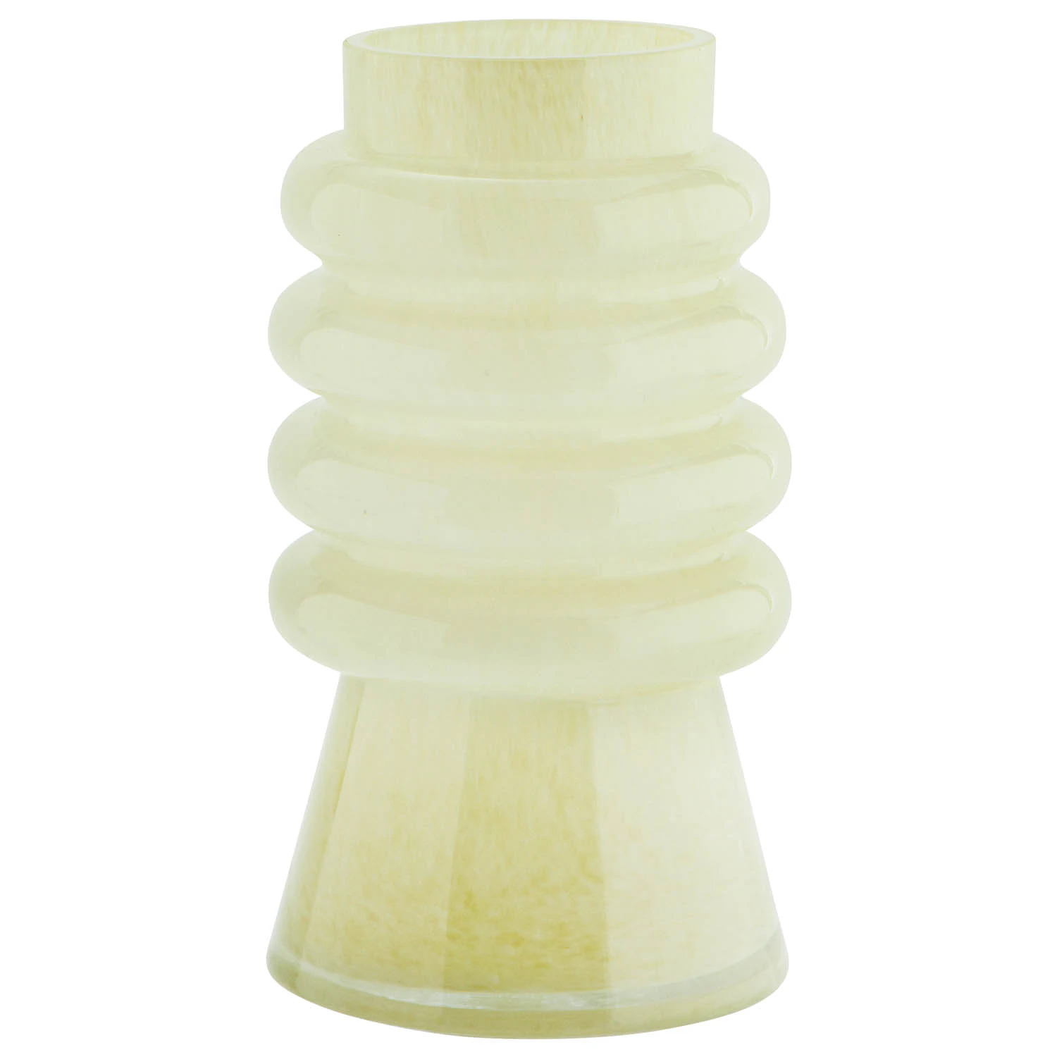 Madam Stoltz Vase 23 Cm  -  Vaser Glass Gul - J71222055M