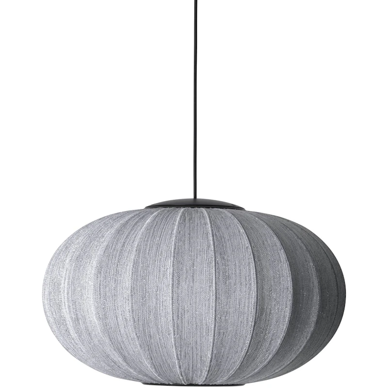 Knit-Wit Pendel Oval 57 cm Anniversary Glitter, Sølv