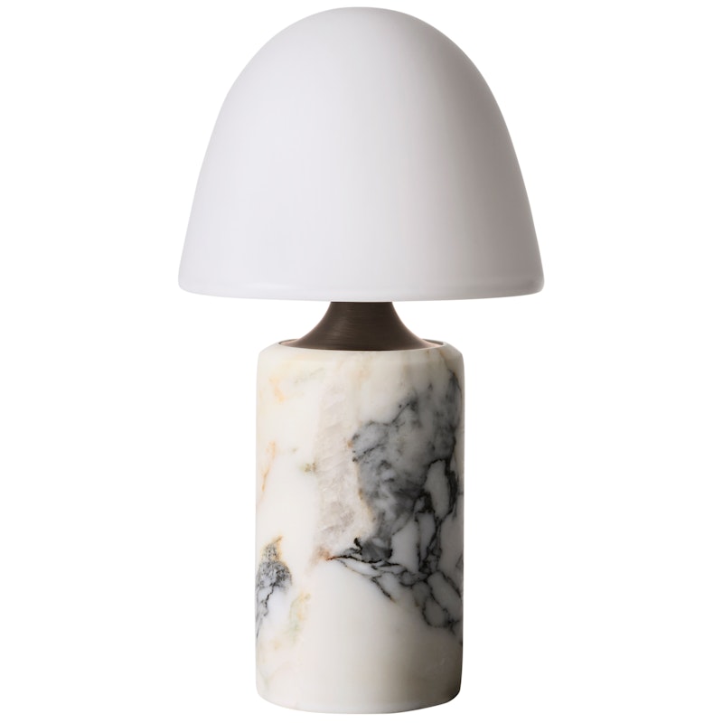 Fuse Bordlampe Bærbar, Opalglass / Calacatta Viola