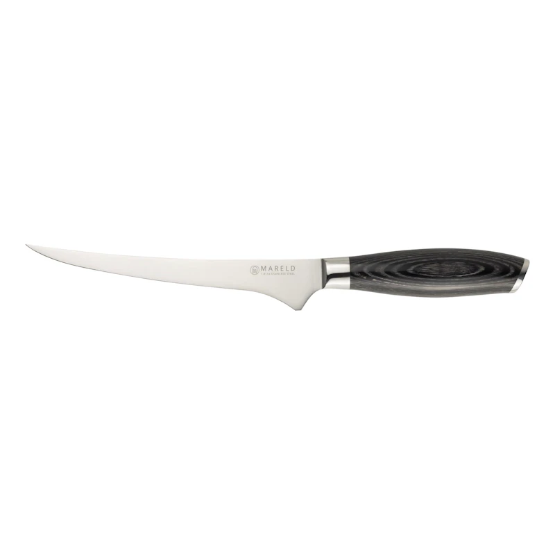 Akio Grønnsakskniv Fleksibel 19 cm, Sort