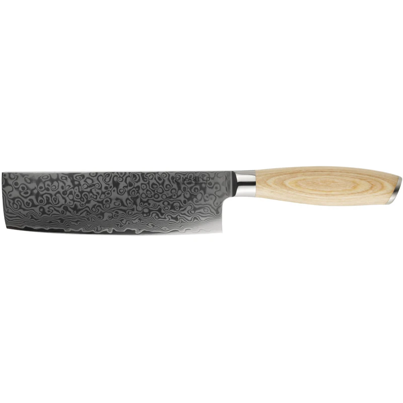 Akio Nakiri Grønnsakskniv 17 cm, Lyst Tre