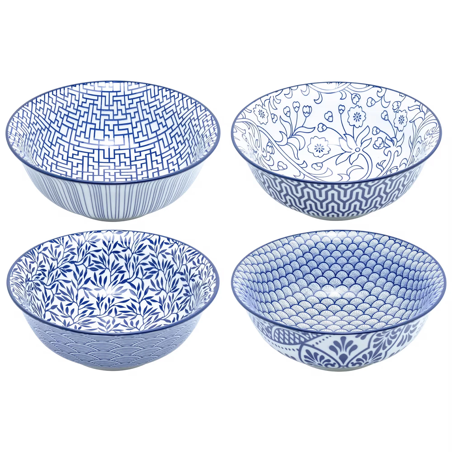 Mareld Akio Sk&aring;lsett &Oslash;21 Cm 4-pk -  Serveringssk&aring;ler Porselen Hvit - MAR0179