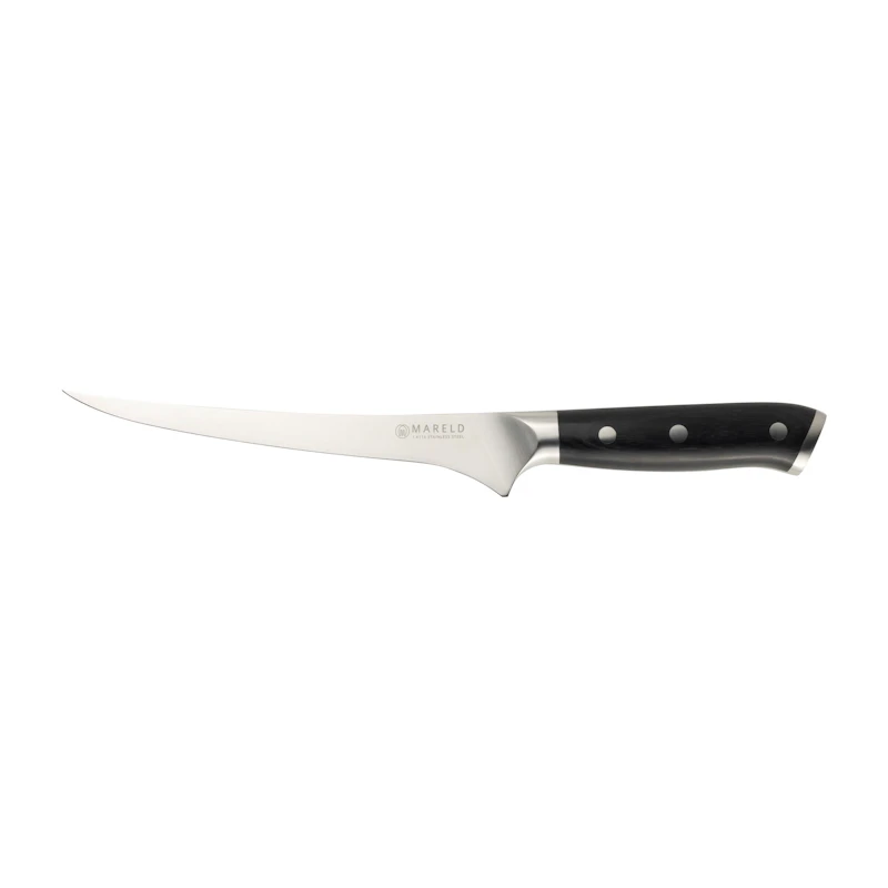 Fileteringskniv Fleksibel 19 cm, Sort
