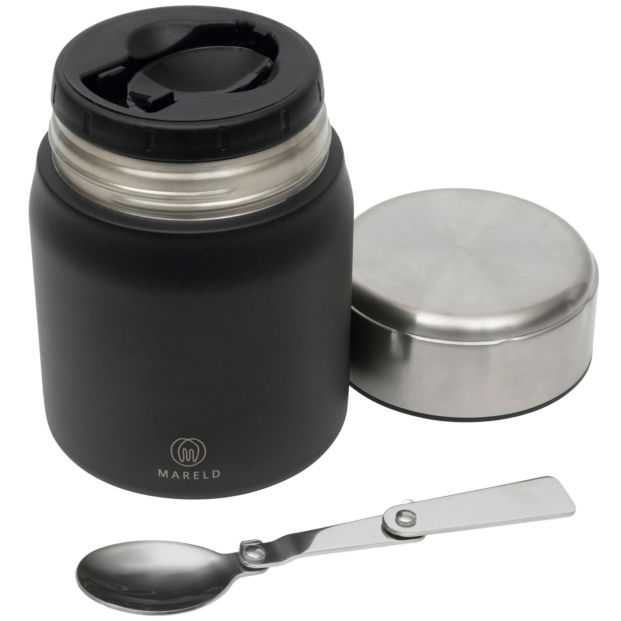 Mareld Food Thermos Black -  Termoskopper Rustfritt St&aring;l Sort - MAR0382