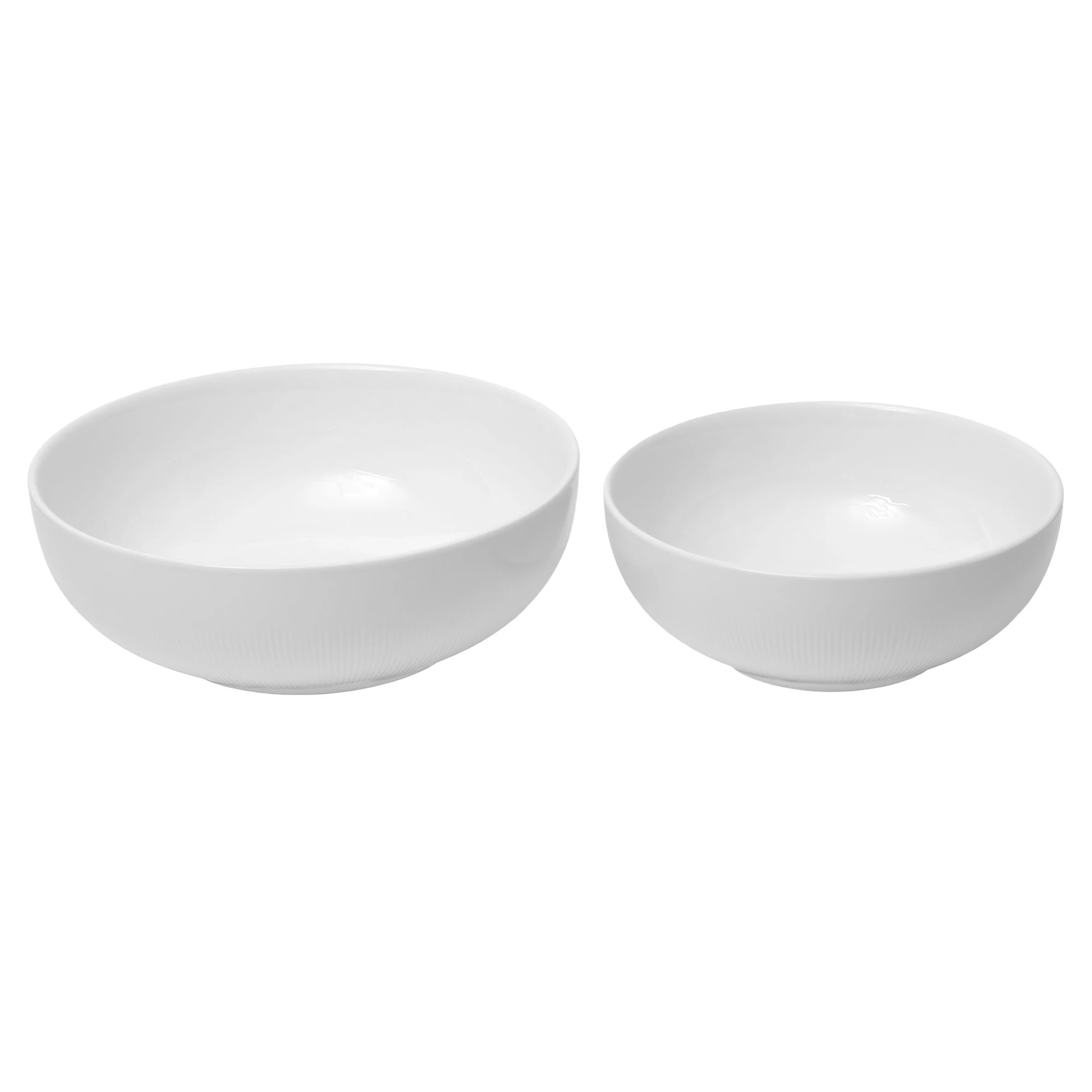 Mareld Linn&eacute;a Bowl Set 2-pack -  Serveringssk&aring;ler Porselen Hvit - MAR0367