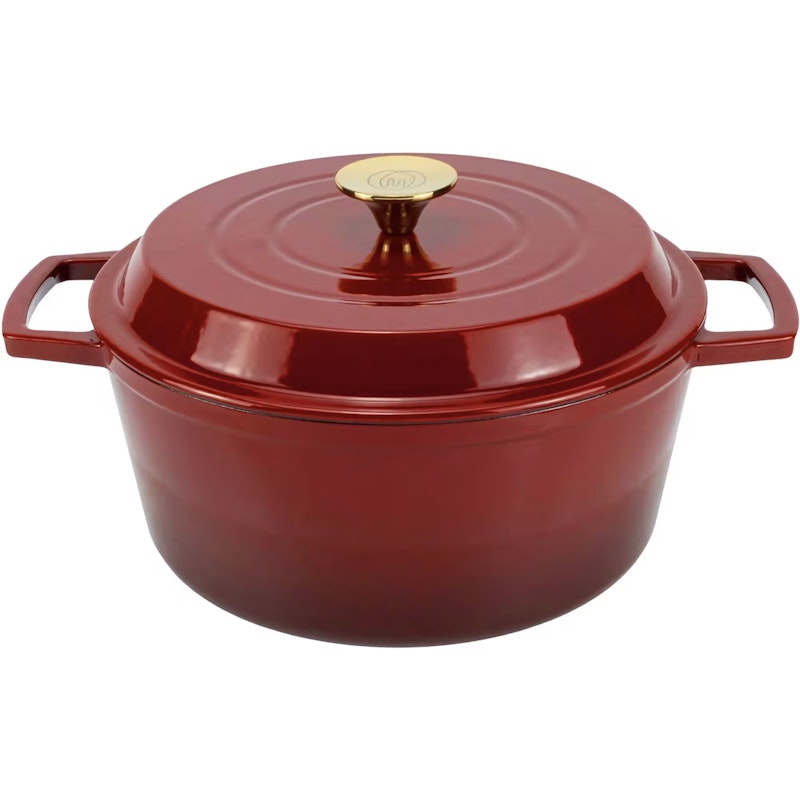 Støpejernsgryte 5 L, Deep Red
