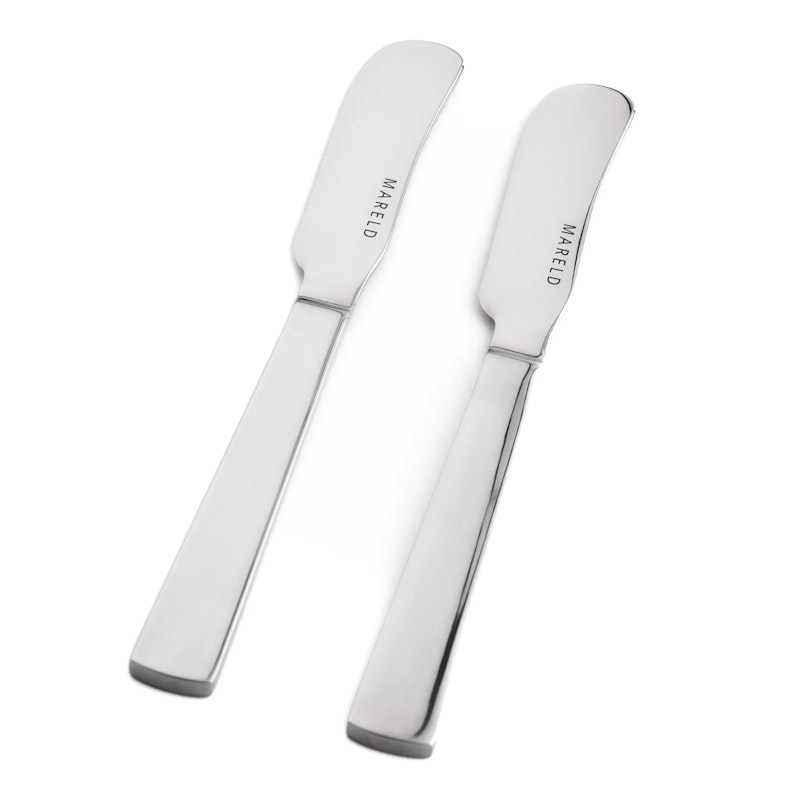 Smørkniv Rustfritt Stål, 2-pk