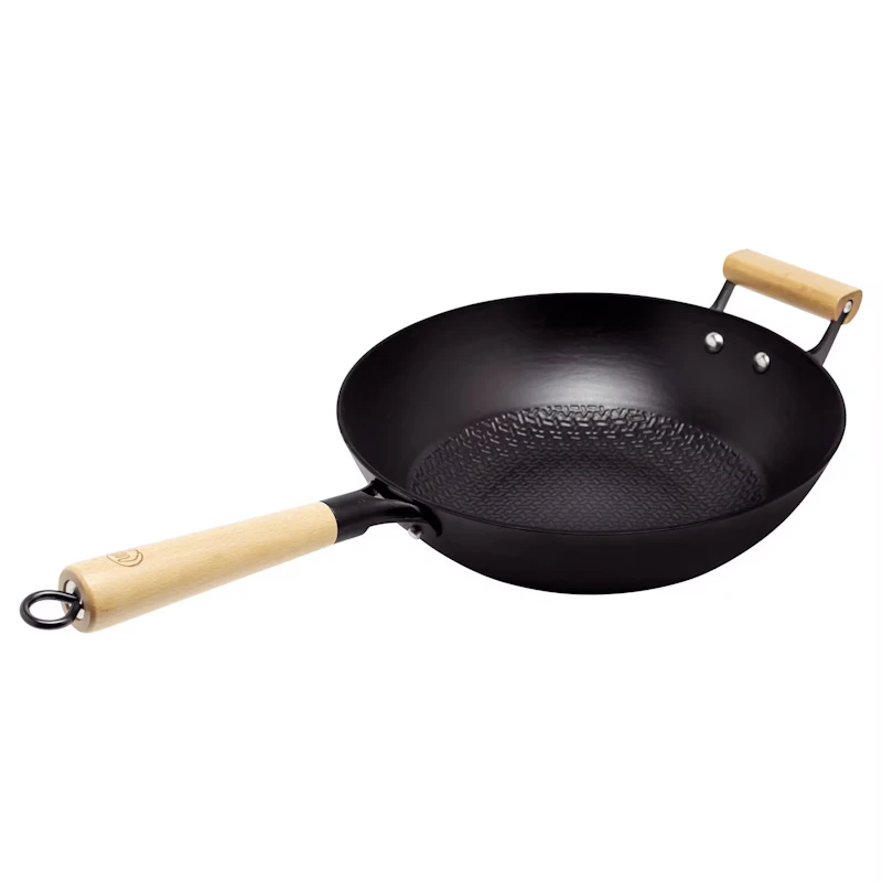 Wokpanne Lettvektsstøpejern Ø30 cm