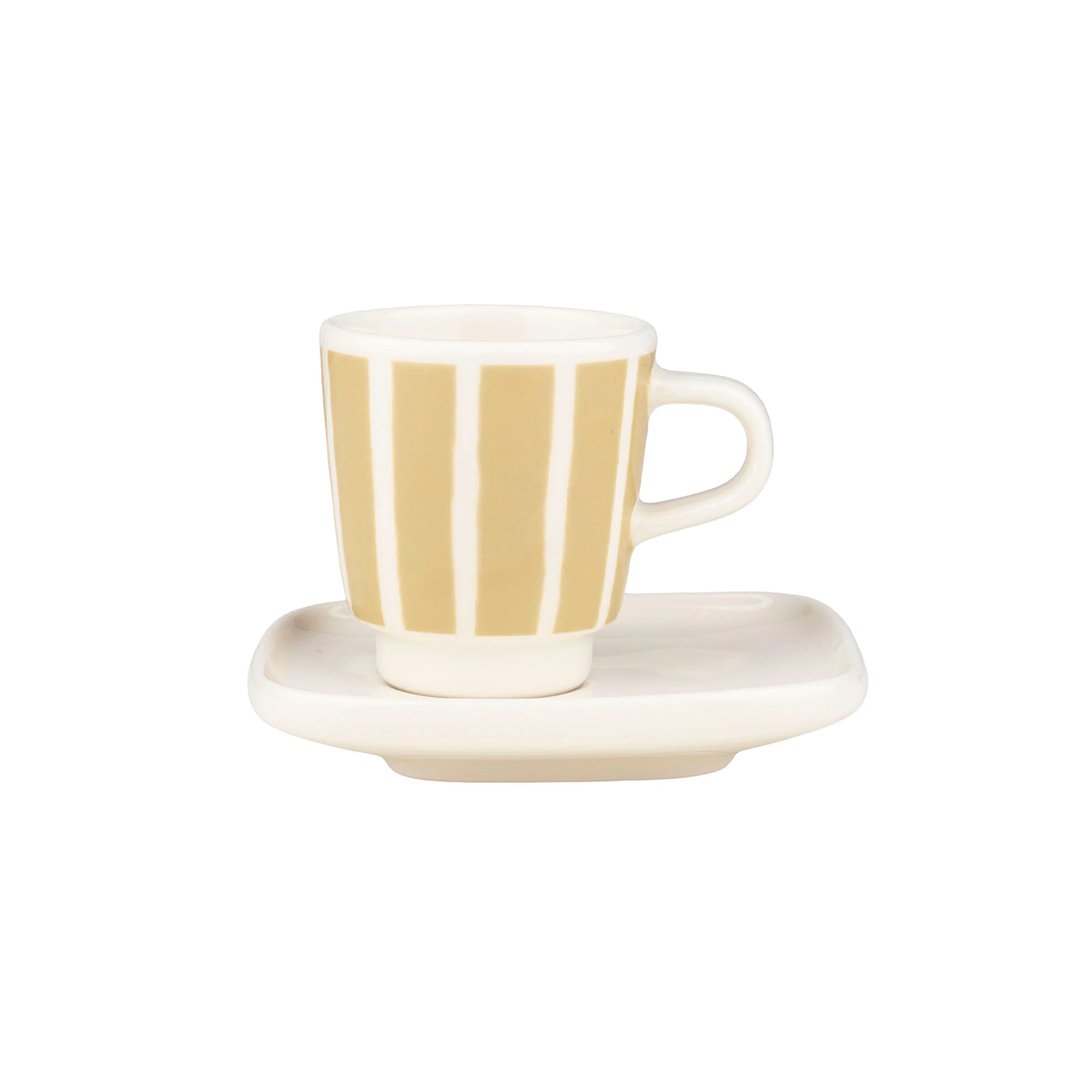 Marimekko Oiva / Piccolo Espressokopp Sand -  Espressokopper Stengods Hvit - 075443-180