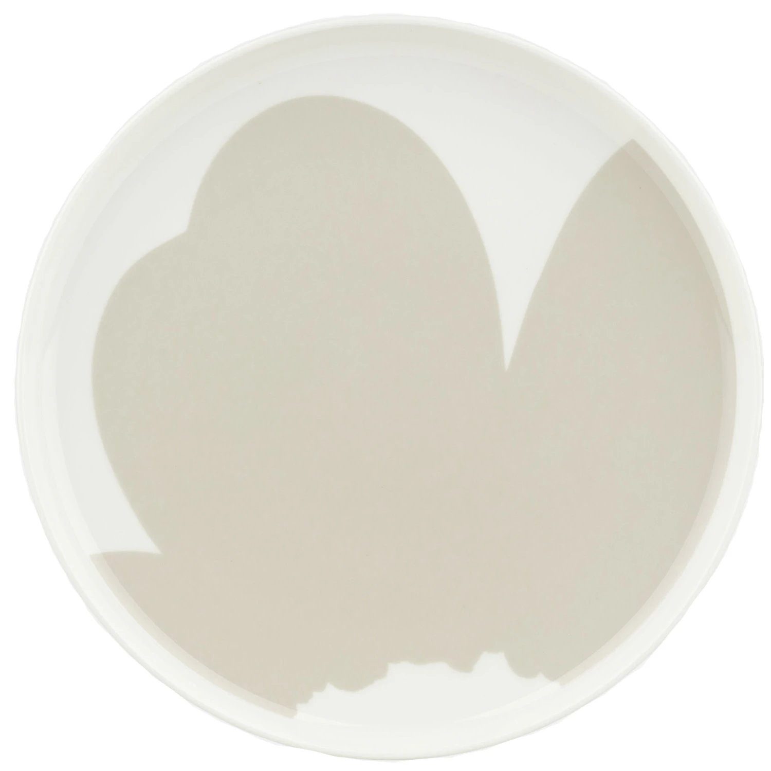 Marimekko Iso Unikko Tallerken &Oslash;25 Cm -  &Oslash;vrige Fat & Tallerkener Stengods Hvit - 074538-120