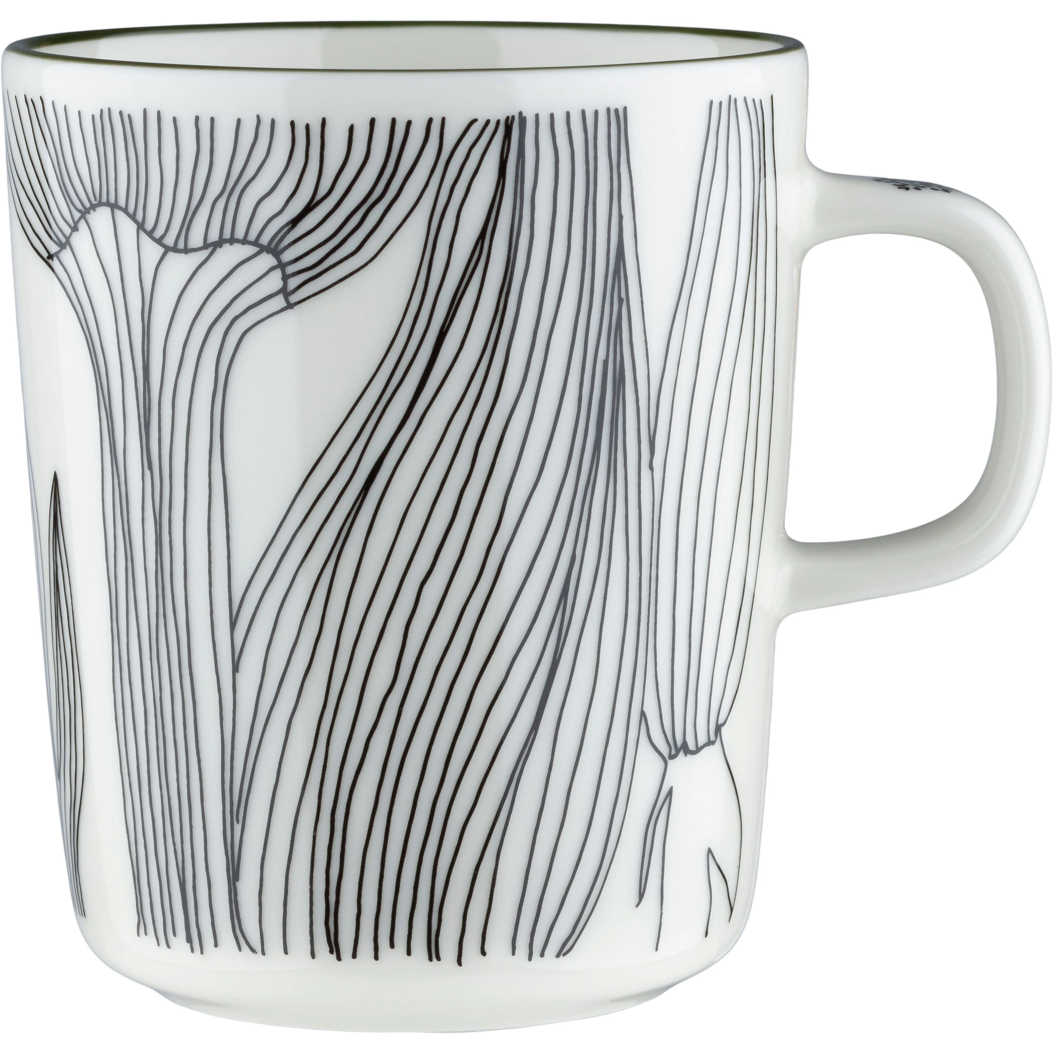 Marimekko Kukat Puhkeavat Krus 25 Cl -  Kaffekopper Stengods Sort - 074495-196