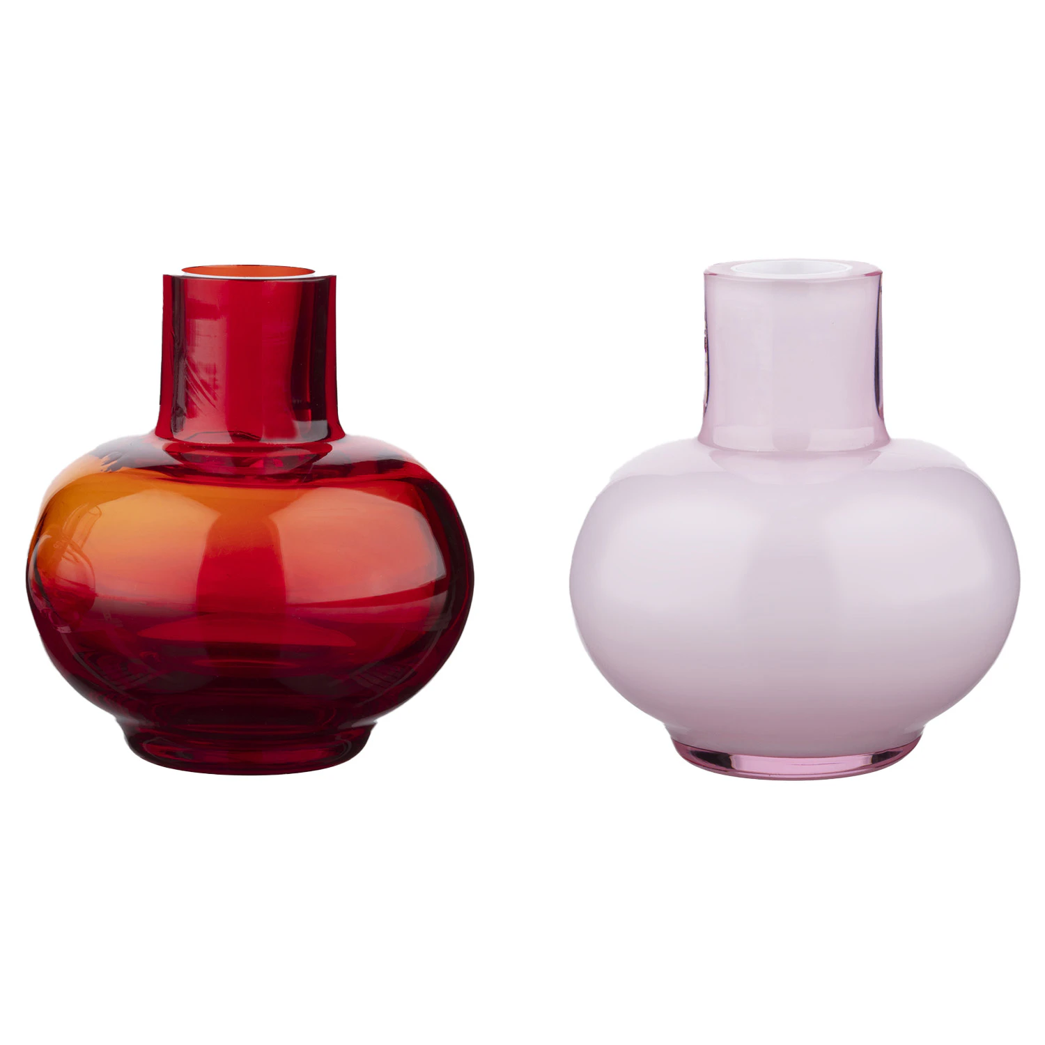 Marimekko Mini Vase 2 Deler -  Vaser Glass Rosa - 074618-333