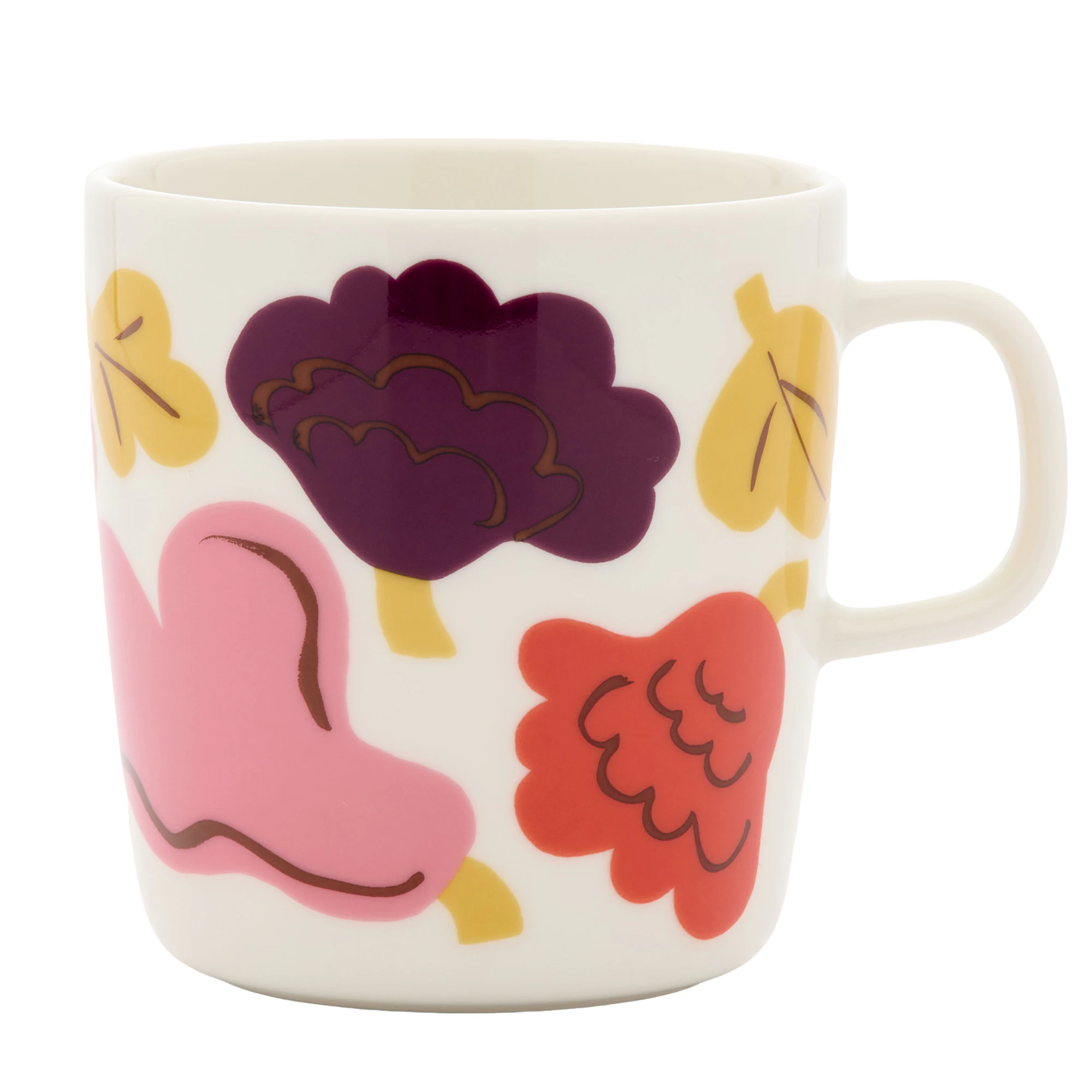 Marimekko Oiva/kukasta Kukkaan Krus 40 Cl - Tekopper Stengods Hvit - 075968-138