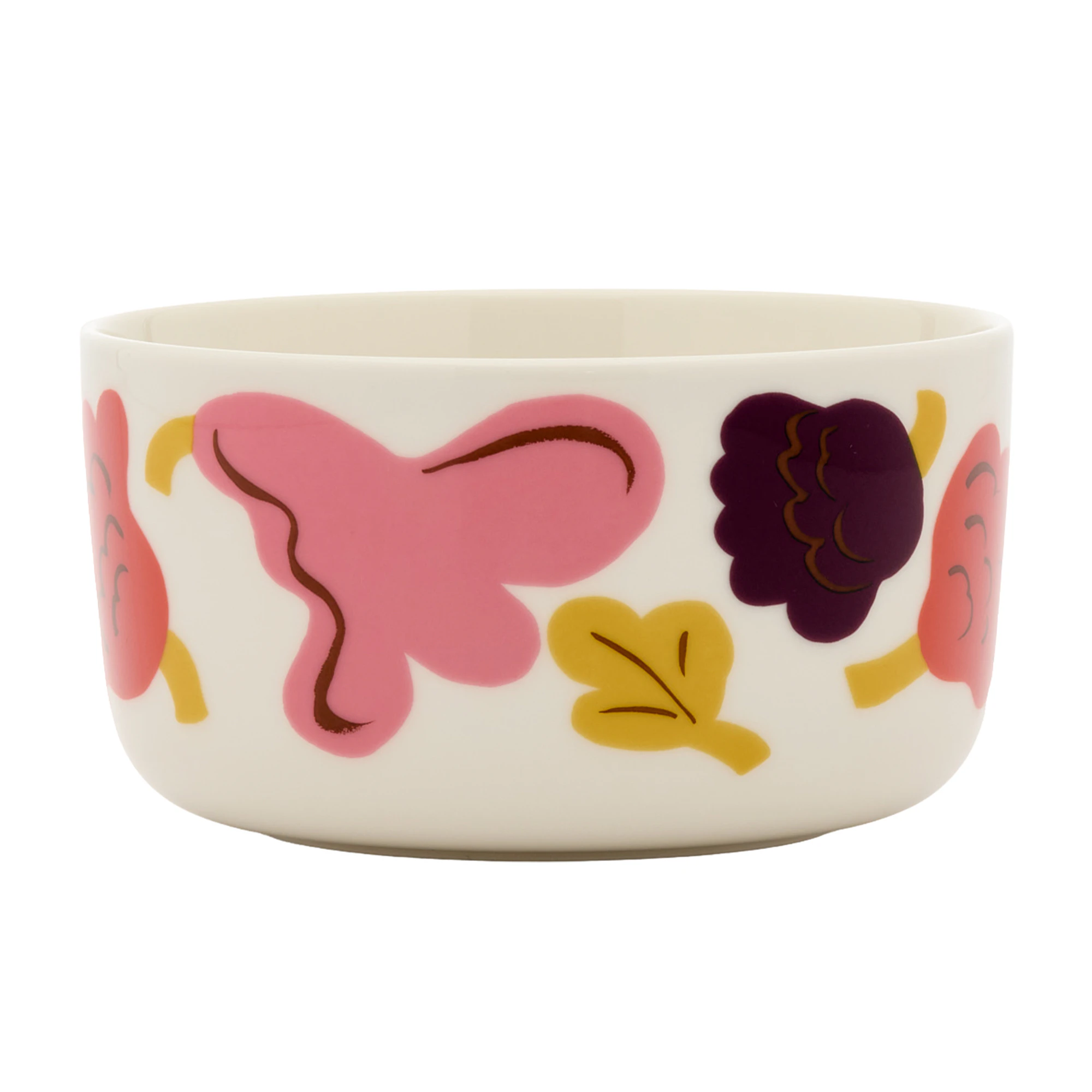 Marimekko Oiva/kukasta Kukkaan Sk&aring;l 50 Cl - Serveringssk&aring;ler Stengods Hvit - 075969-138