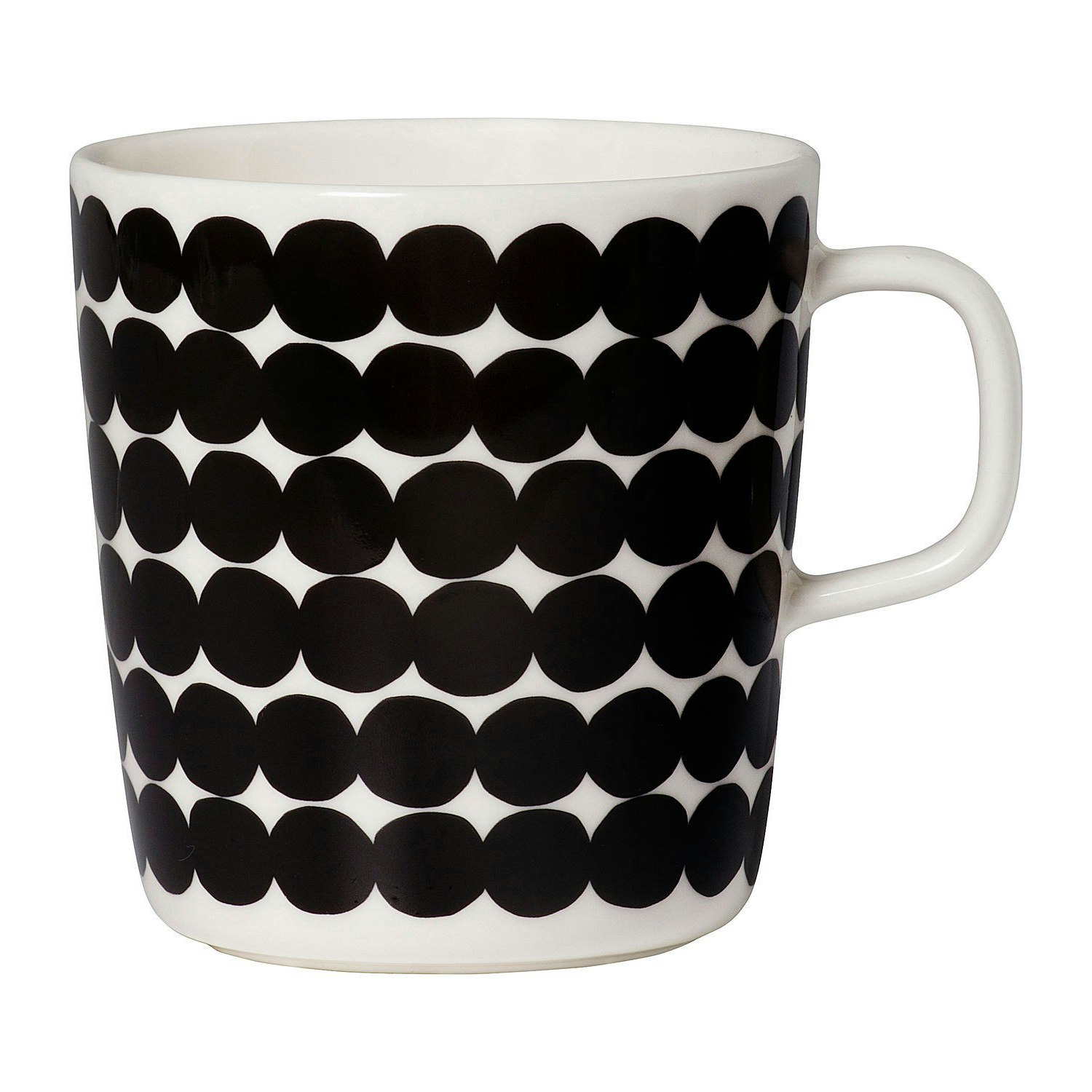 Marimekko Oiva/r&auml;symatto Krus 40 Cl Svart / Hvit -  Kaffekopper Stengods Sort - 51500049