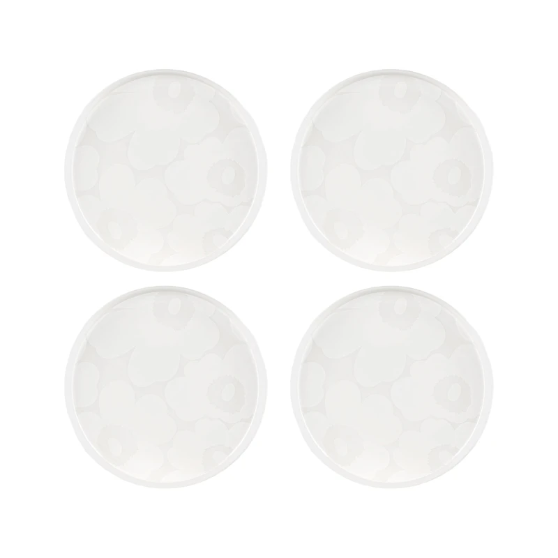 Oiva Sidetallerken 20 cm 4-pk, Hvit