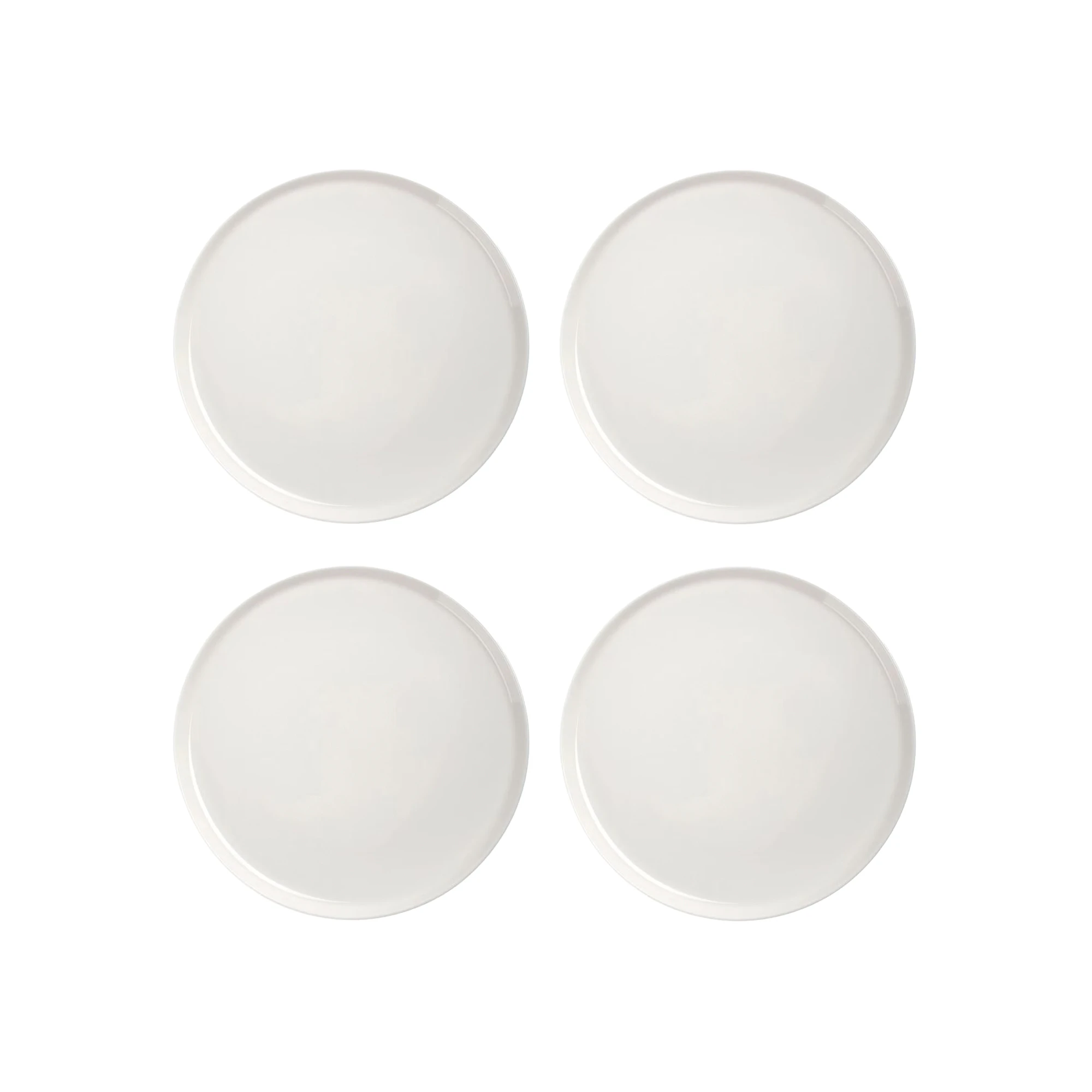 Marimekko Oiva Sidetallerken 20 Cm 4-pk - Tallerkener Stengods Hvit - 063287-100X4