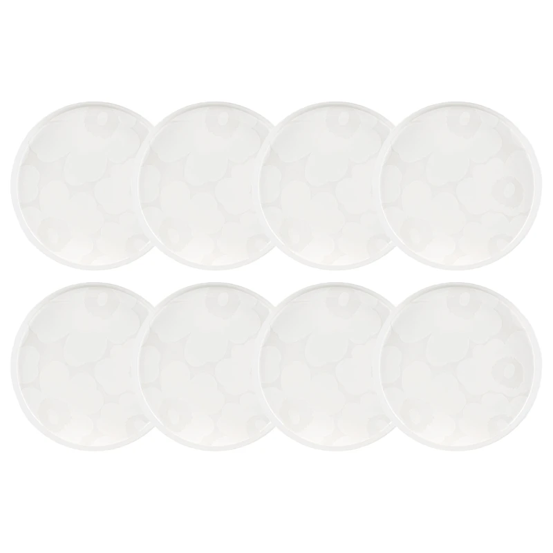 Oiva Sidetallerken 20 cm 8-pk, Hvit