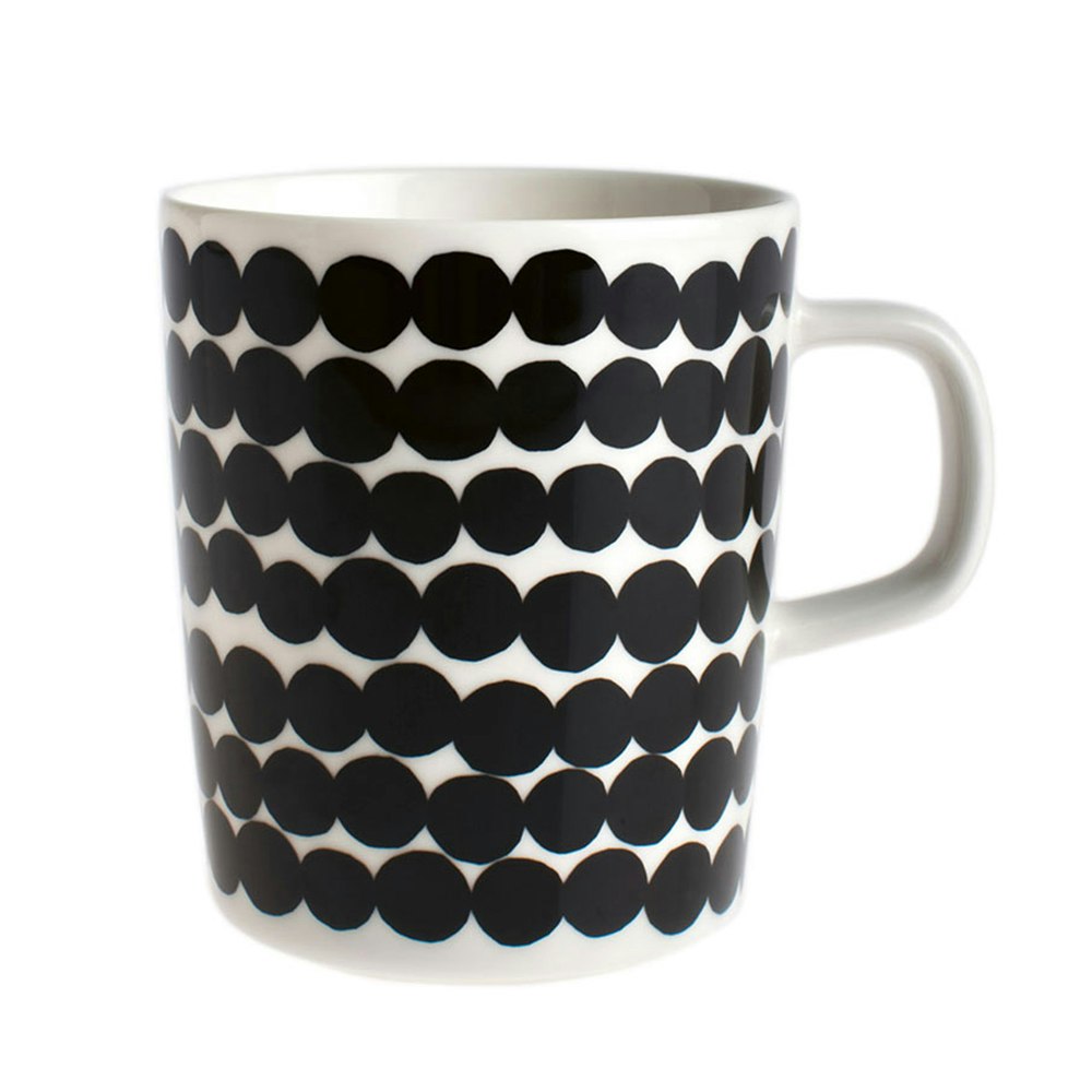 Marimekko Oiva/siirtolapuutarha Krus 25 Cl  / Hvit -  Kaffekopper Stengods Sort - 51499983