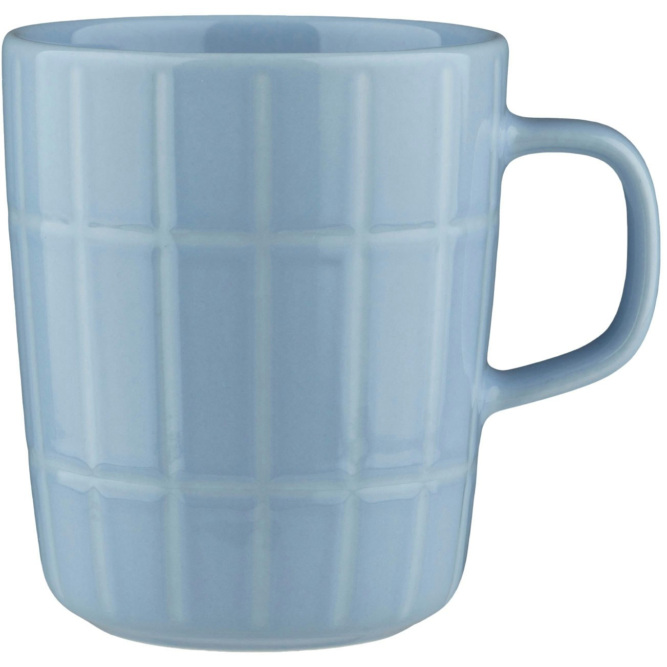 Marimekko Oiva/tiiliskivi Krus 25 Cl Lysebl&aring; /  -  Kaffekopper Stengods Off-White - 074359-150