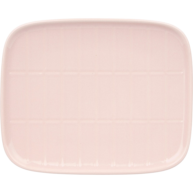 Oiva/Tiiliskivi Tallerken 12x15 cm, Light Pink